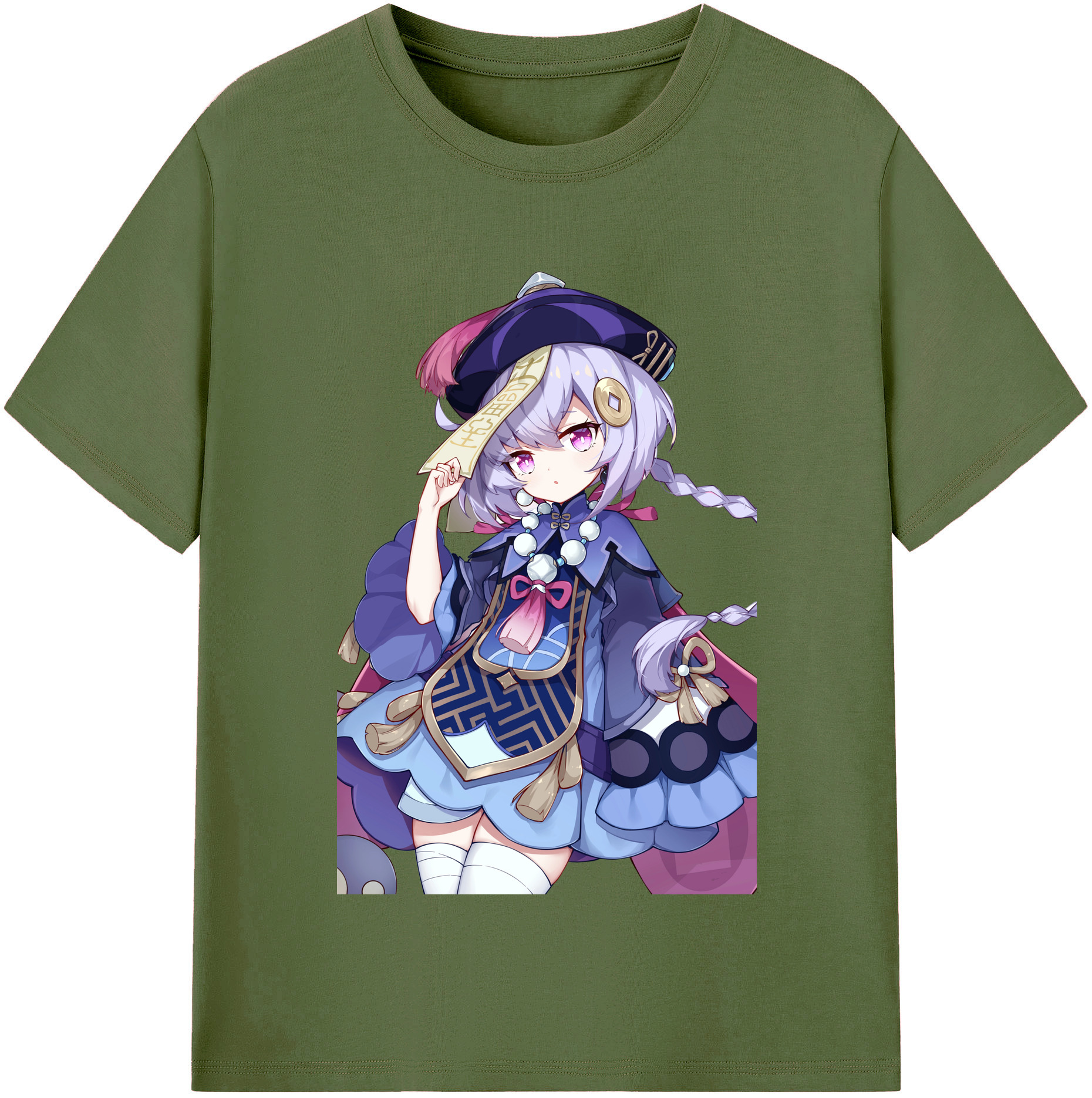 げんし神 七七 なな  genshin Nana 綿100％半袖Tシャツ（フロントプリント）